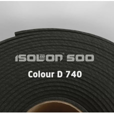 Изолон ППЭ толщиной 2 мм  ЧЕРНЫЙ (D740). Ширина 75 см.